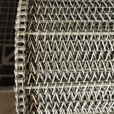 Un buen precio. Cinta transportadora de malla de alambre en espiral de acero inoxidable personalizada para la industria alimentaria en línea