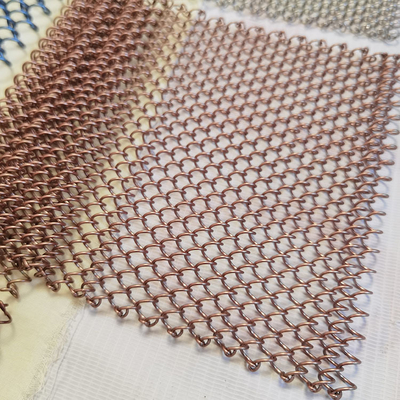 Un buen precio. Peso ligero Aluminio Decorativo de malla de alambre de metal de bobina de cortinas para puertas de gabinete en línea