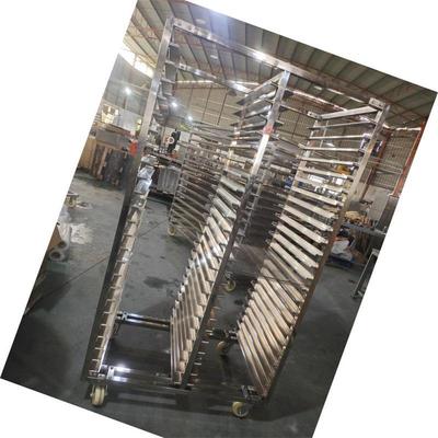 Un buen precio. Capacidad de carga de carga personalizada 304 estante de acero inoxidable carrito de secado de tranvía para sala de secado en línea