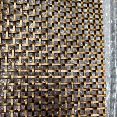 Pantalla de muebles de metal de alambre plano Reparo de enjuague único Acabado de latón antiguo rejillas de alambre de alambre decorativo para puertas de gabinete