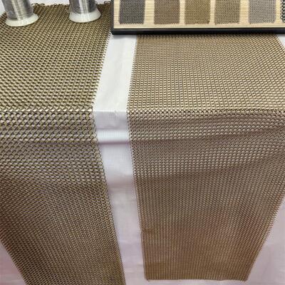 Un buen precio. Pantalla decorativa del anillo de Chainmail de la malla del anillo de la alambrada del acero inoxidable del color oro en línea