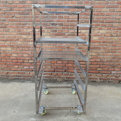 Un buen precio. Trolley de refrigeración profesional 304 316 de acero inoxidable para hornear secado con bandejas en línea