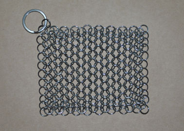 Un buen precio. Depurador inoxidable del alambre de acero de Chainmail del arrabio del depurador rectangular de la cacerola en línea