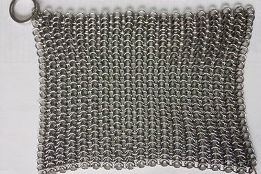 Un buen precio. Depurador de Chainmail del limpiador de la sartén del arrabio del acero inoxidable de la pulgada 6*8 para la cacerola del arrabio en línea