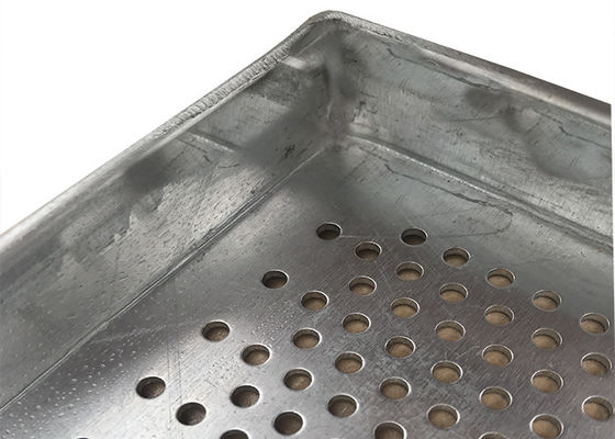 Metal la bandeja de aluminio perforada para las industrias alimentarias, de la malla de alambre tamaño 600X400