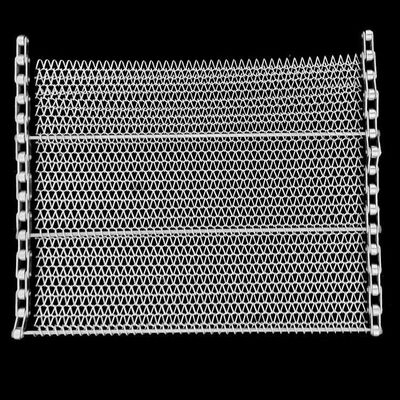 Un buen precio. Grado alimenticio Metal Chain Link Weave Wire Mesh 304 Cinturón transportador de acero inoxidable para galletas Horno Panadería recocido Horno túnel de enfriamiento en línea