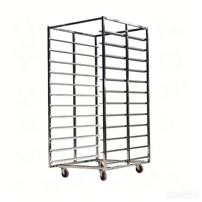 calidad Acero inoxidable 304 600 x 400 mm Camión de panadería resistente a la corrosión para bandejas de panadería comerciales Fábrica