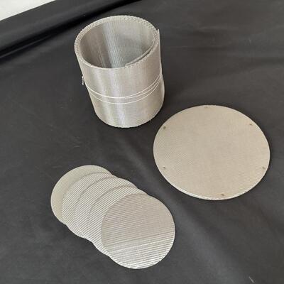 Reverse Dutch Weave Stainless Steel Wire Mesh Screen Plastic Extrusion Filters Disc for Plastic Pelletizer