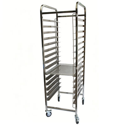 Comerciante Cocina Sus 304 316 Acero inoxidable Aluminio 600 X 400 horno rotativo Medio pan de panadería Carro de enfriamiento de rack medio carruaje de panadería