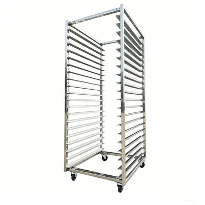 Un buen precio. Estante comercial de la cocina de la cocina hoja de bollo de acero inoxidable malla de la sartén de secado horneado refrigeración bandeja carrito de aluminio panadería estantes de pan para horno en línea