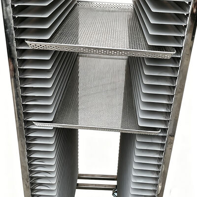 Capa Grado alimenticio 304 316 malla de acero inoxidable secado refrigeración prohibición de la bandeja de la bandeja del carrito de 600x400 estantes de panadería