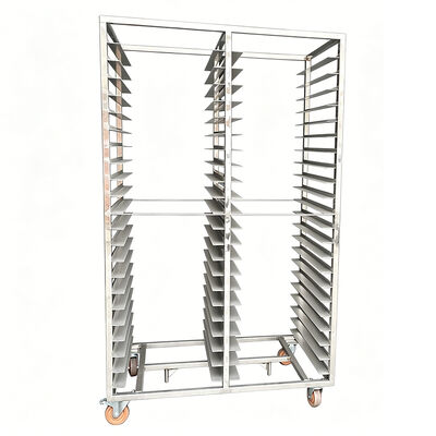 Comerciante de acero inoxidable sus 304 sus 316 Refrigerante cerrado Pan de hornear de rodadura Camión del horno Carrito de estantería de panadería de alimentos 600x400