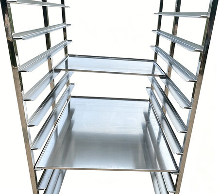 Un buen precio. Horno industrial de vapor resistente para panadería, pastelería, 800x600mm, 32, 15 niveles, 60x40, 16 bandejas, carrito de acero inoxidable 304, estante para panecillos en línea