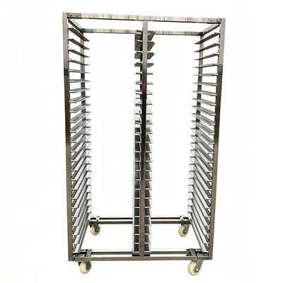 Comerciantes a medida cocina 30 32 de acero inoxidable sus 304 sus 316 pan de pastel medio industrial panadería refrigerador carro bandeja de rack carruaje
