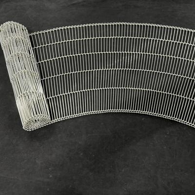 Galvanized Steel Ladder Wire Mesh Conveyor Belt for Chocolate Enrobing Custom Width