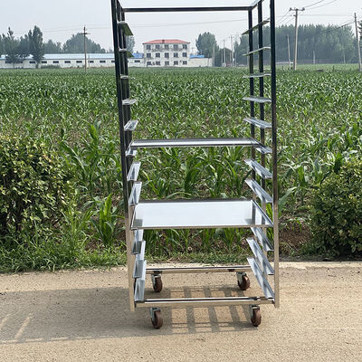 Un buen precio. Carro de la carretilla de la panadería de la bandeja de malla de la hornada de secado de enfriamiento del acero inoxidable 600x400 para girar en línea