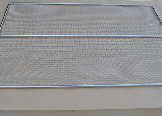 placa de la hornada del acero inoxidable de la malla de alambre de la barbacoa del estilo de la armadura de los 40*30cm para el Bbq
