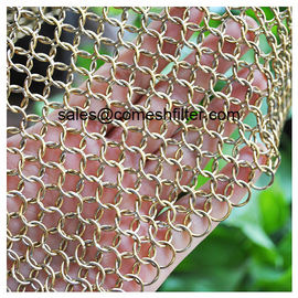 Un buen precio. Malla de alambre decorativa inoxidable del anillo 12m m del acero en línea