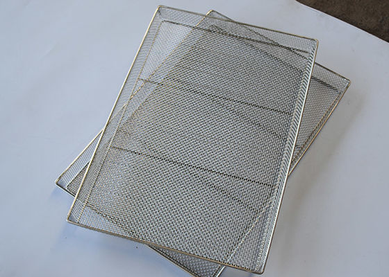 Alambre de acero inoxidable de pulido Mesh Oven Tray Baking de 1.2m m