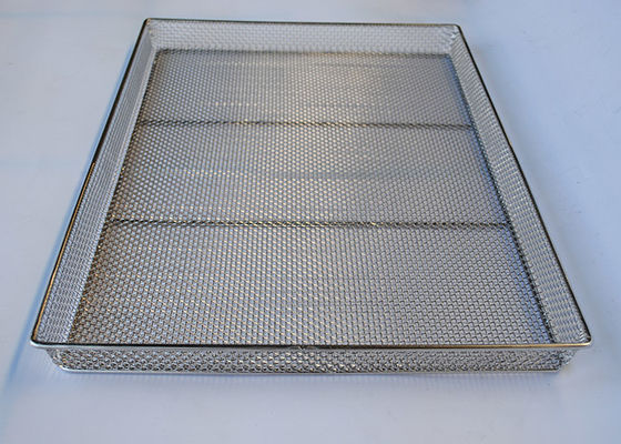Categoría alimenticia los 60x40cm 1.2m m Mesh Wire Tray Bakery/microprocesador