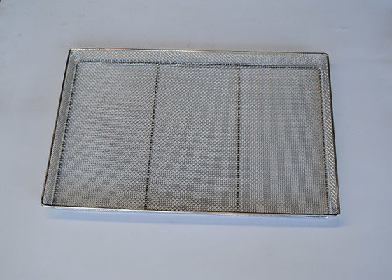 Porción que cuece que seca el alambre Mesh Tray With Handle de los 40cm