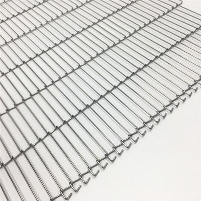 El alambre plano de acero inoxidable Mesh Flex Belt del transportador del vínculo de Oven Ladder Chain de la pizza para el chocolate envuelve, 304 316