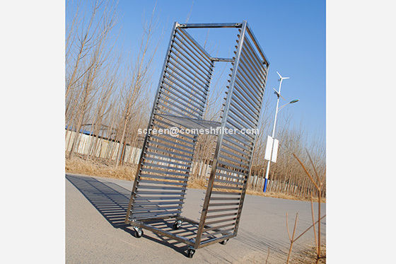 201 carretilla de acero inoxidable pesada del estante de la carga 1.0m m