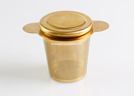 Un buen precio. té inoxidable Infuser del oro de 100x65m m para el té de las hojas intercambiables en línea