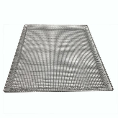 Un buen precio. Alambre prensado de acero inoxidable Mesh Tray de 304 grados FDA en línea