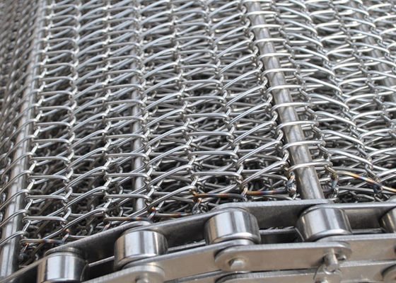 Un buen precio. Herb Dryer Fda Ss Wire conducido de cadena Mesh Conveyor Belt W0.8m en línea