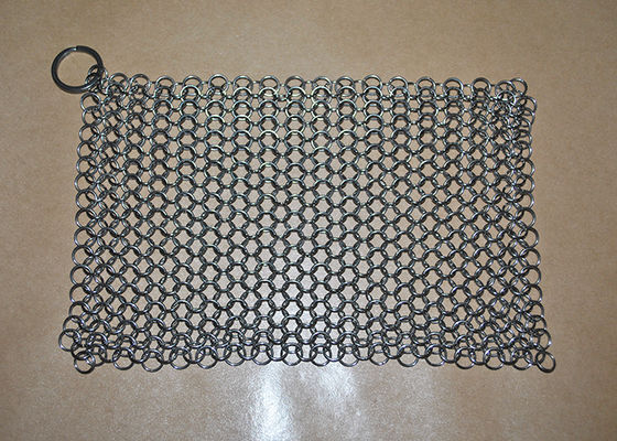 Un buen precio. 6x8 avanza lentamente al depurador de acero inoxidable de Chainmail, limpiador de cadena del arrabio en línea
