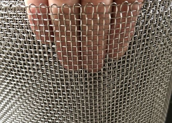 Borde envuelto los 304 1X30M de acero inoxidables Woven Wire Mesh Screen