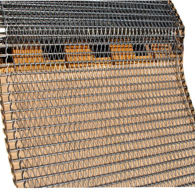 Un buen precio. 201 resistencia Oven Spiral Conveyor Belt de alta temperatura en línea