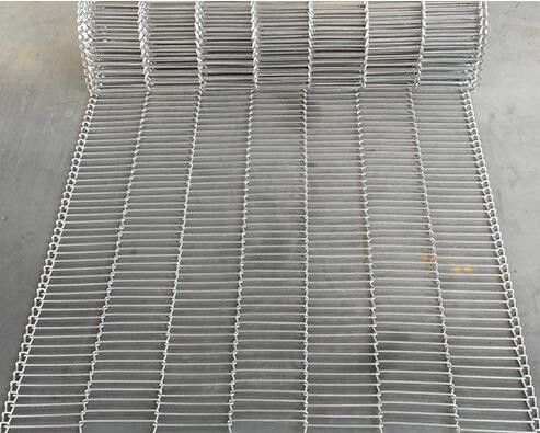 Un buen precio. 316 plano de acero inoxidable de alta temperatura Flex Conveyor Belt en línea