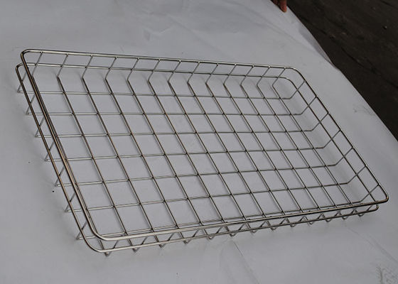 304 alambre de acero inoxidable reutilizable Mesh Tray Baking Bread del FDA 3m m