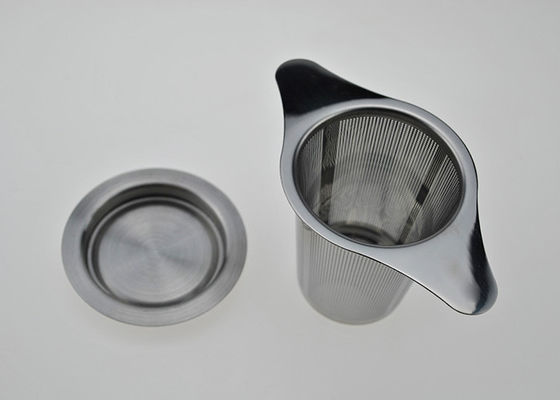 Categoría alimenticia 125x75m m Mesh Tea Infuser Stainless Steel fino 304 con la manija