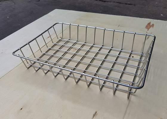 Un buen precio. Amontonamiento del pan rectangular del tamaño de Mesh Basket Food Grade Customized del alambre del acero inoxidable 316 en línea