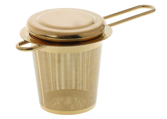 Un buen precio. Acero inoxidable del oro 304 manijas finas adicionales de Mesh Tea Infuser With Long en línea